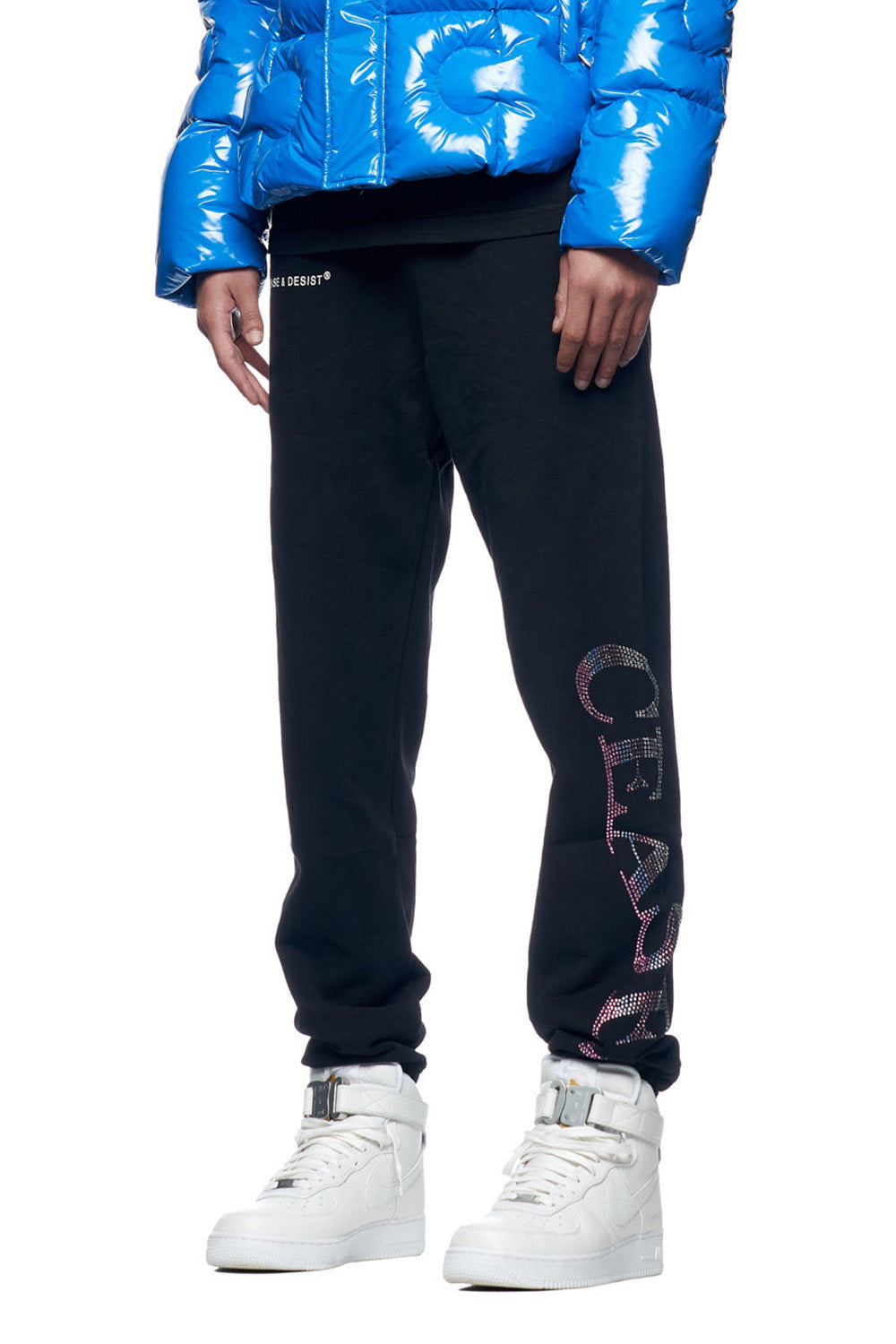 Sweatpants with shop logo on front