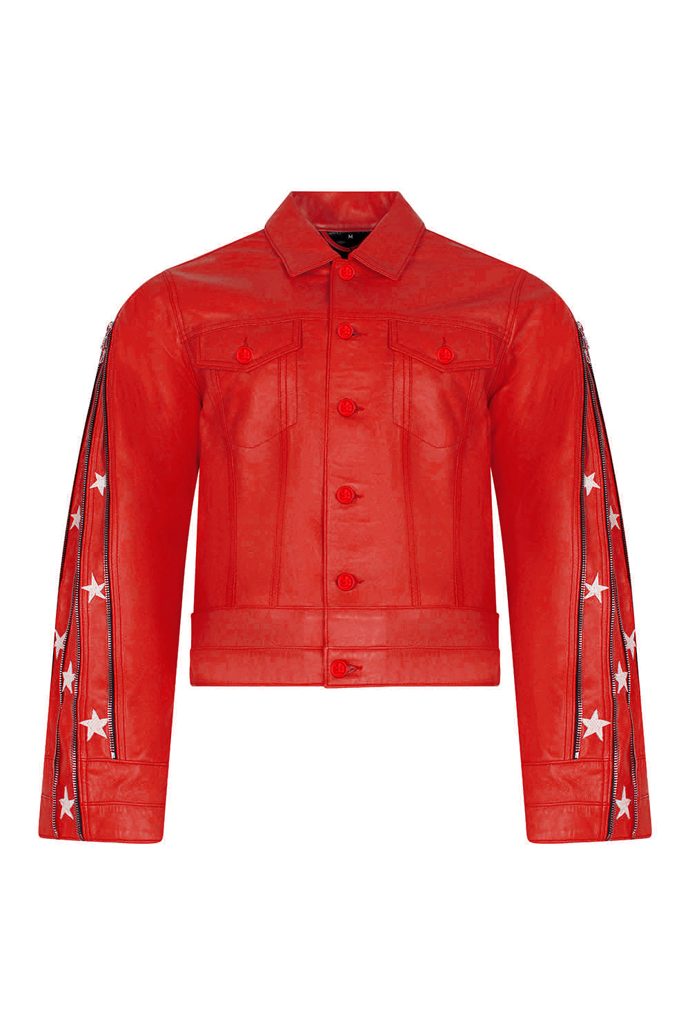 leather gear near me SUNSET RODEO LEATHER JACKET-RED