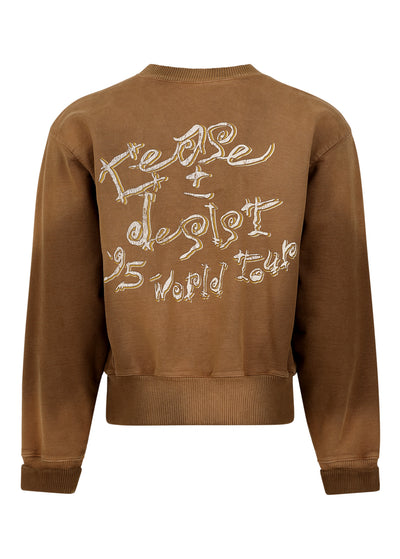 PANTHER WORLD TOUR CREWNECK (BROWN)