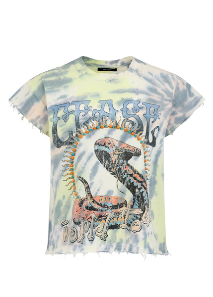 COBRA WORLD TOUR TIE-DYE - WHITE (CUT OFF) – Cease & Desist Clothing