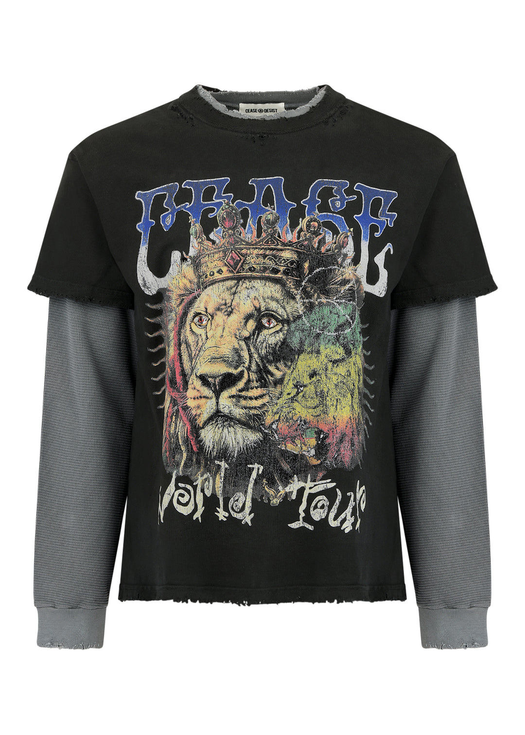 LION DOUBLE LAYER TEE – Cease & Desist Clothing