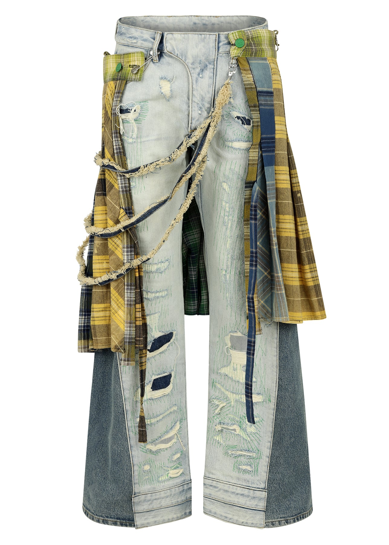 KILTED FLANNEL DENIM