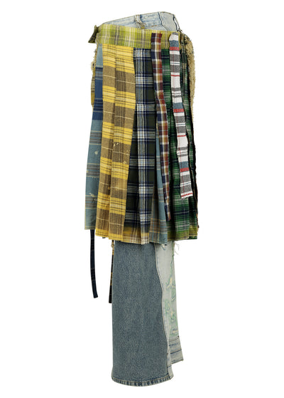 KILTED FLANNEL DENIM