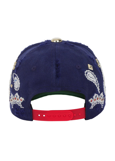 PAISLEY CITY TOUR STUDDED SNAPBACK (NAVY/RED ATLANTA)