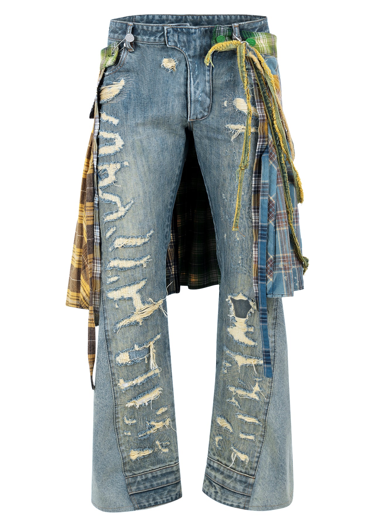 KILTED FLANNEL DENIM