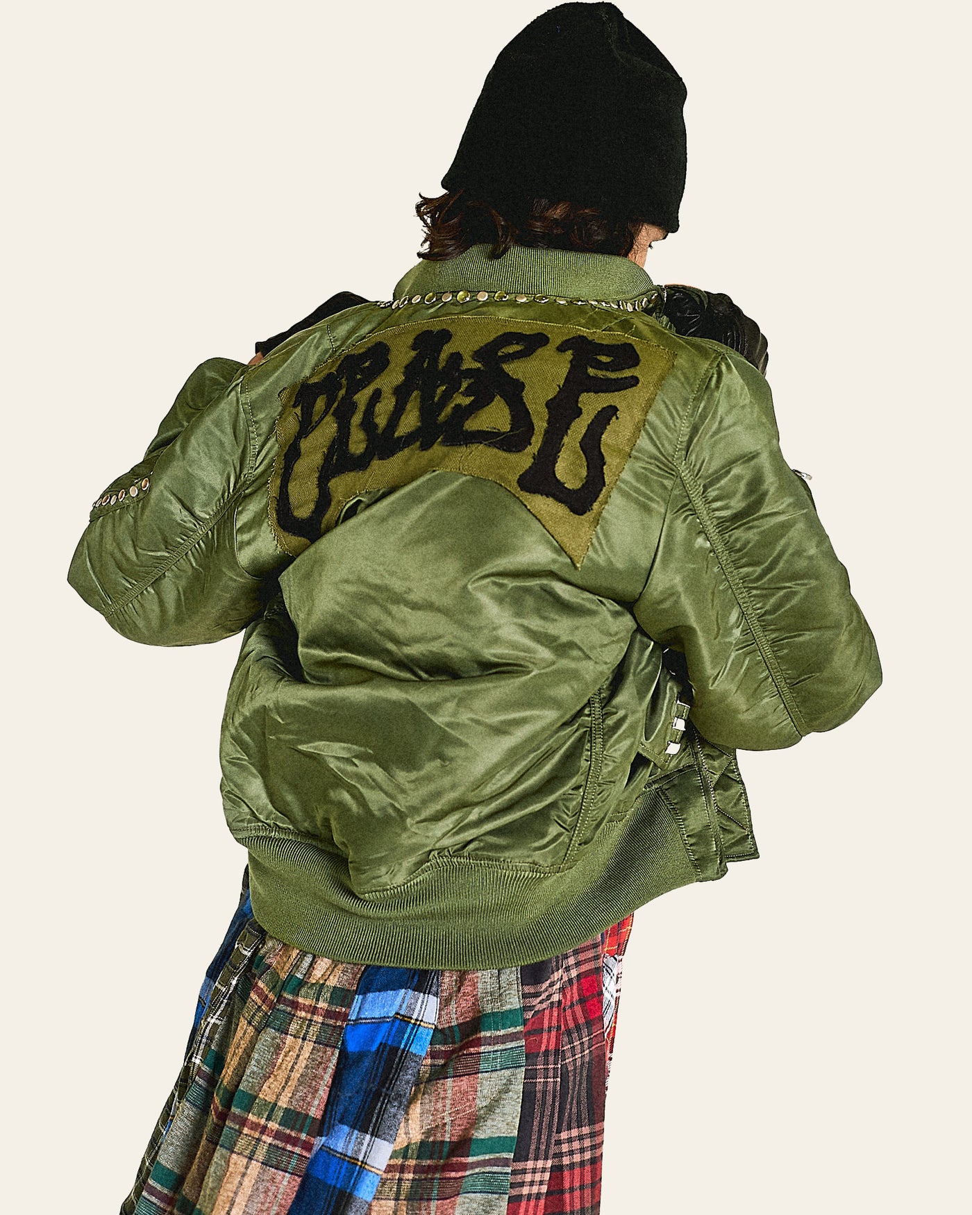 Kilted Bomber (Olive)