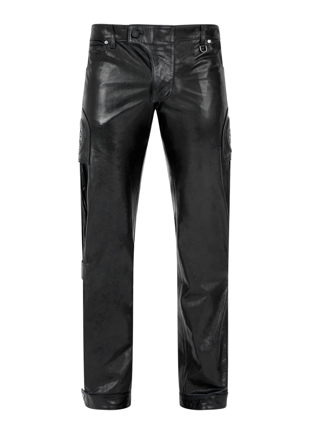 ACCORDION LEATHER PANTS