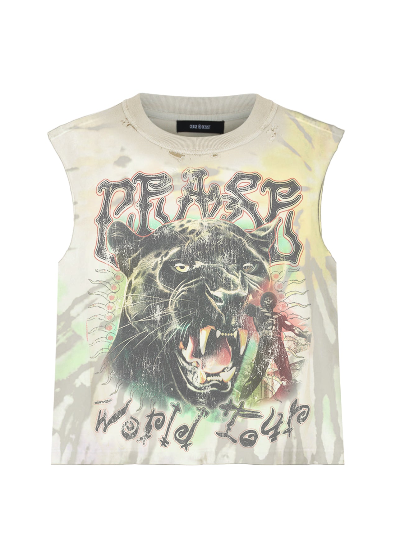 PANTHER POWER WORLD TOUR TIE-DYE (CUT OFF)