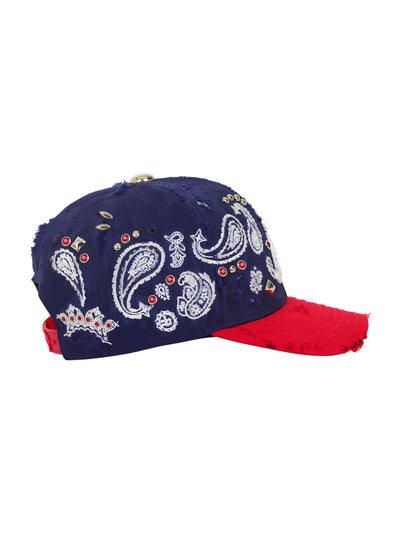 PAISLEY CITY TOUR STUDDED SNAPBACK (NAVY/RED ATLANTA)