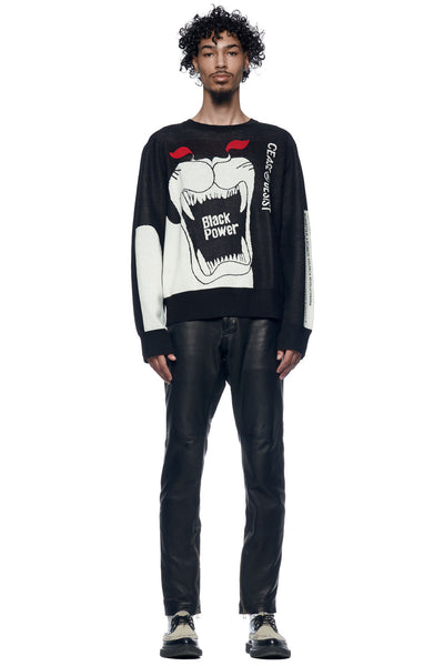 PANTHERS KNIT SWEATER