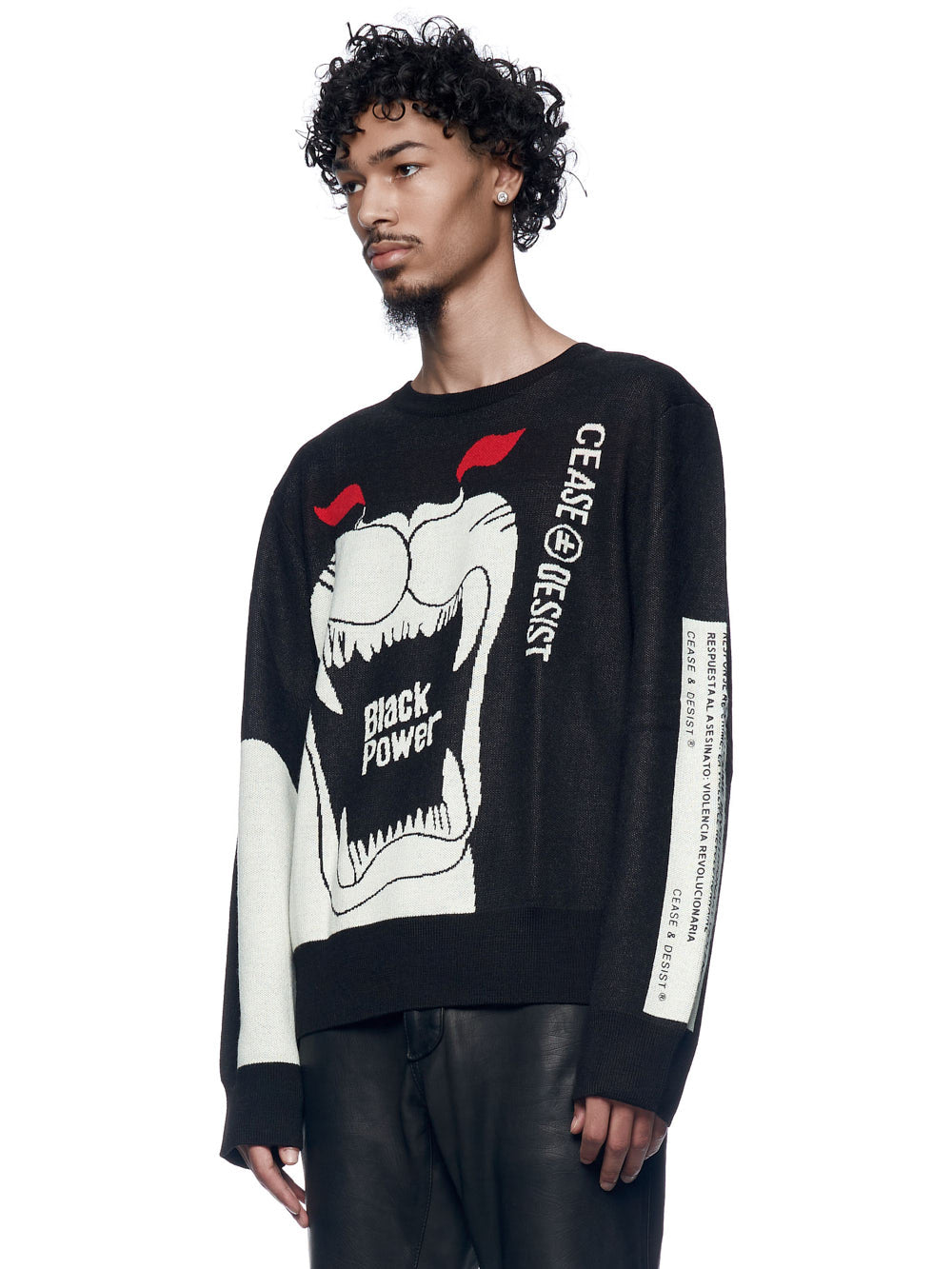 PANTHERS KNIT SWEATER