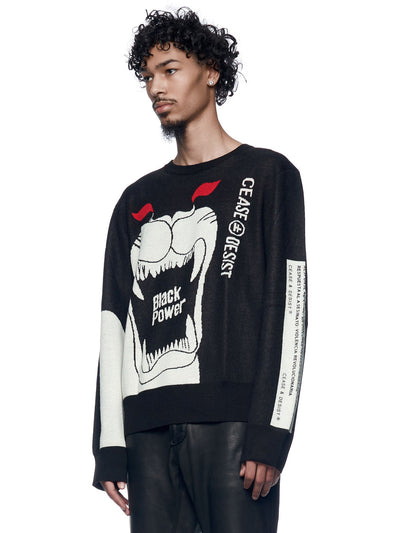 PANTHERS KNIT SWEATER