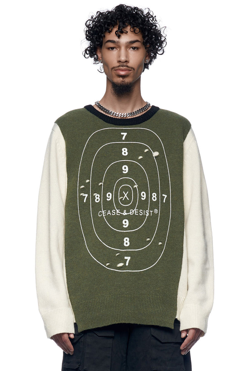 TARGETED KNIT SWEATER