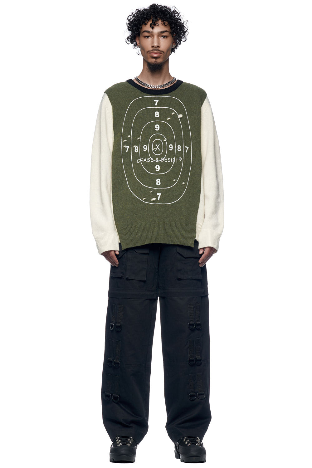 TARGETED KNIT SWEATER