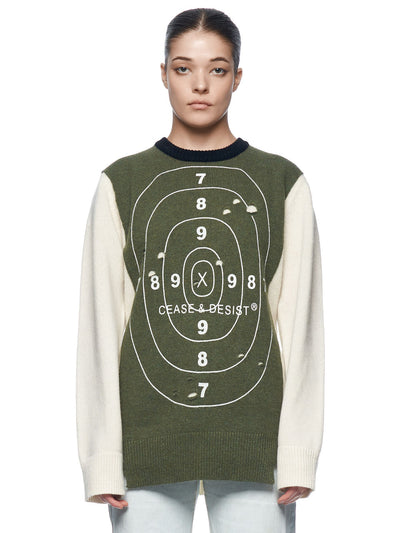 TARGETED KNIT SWEATER