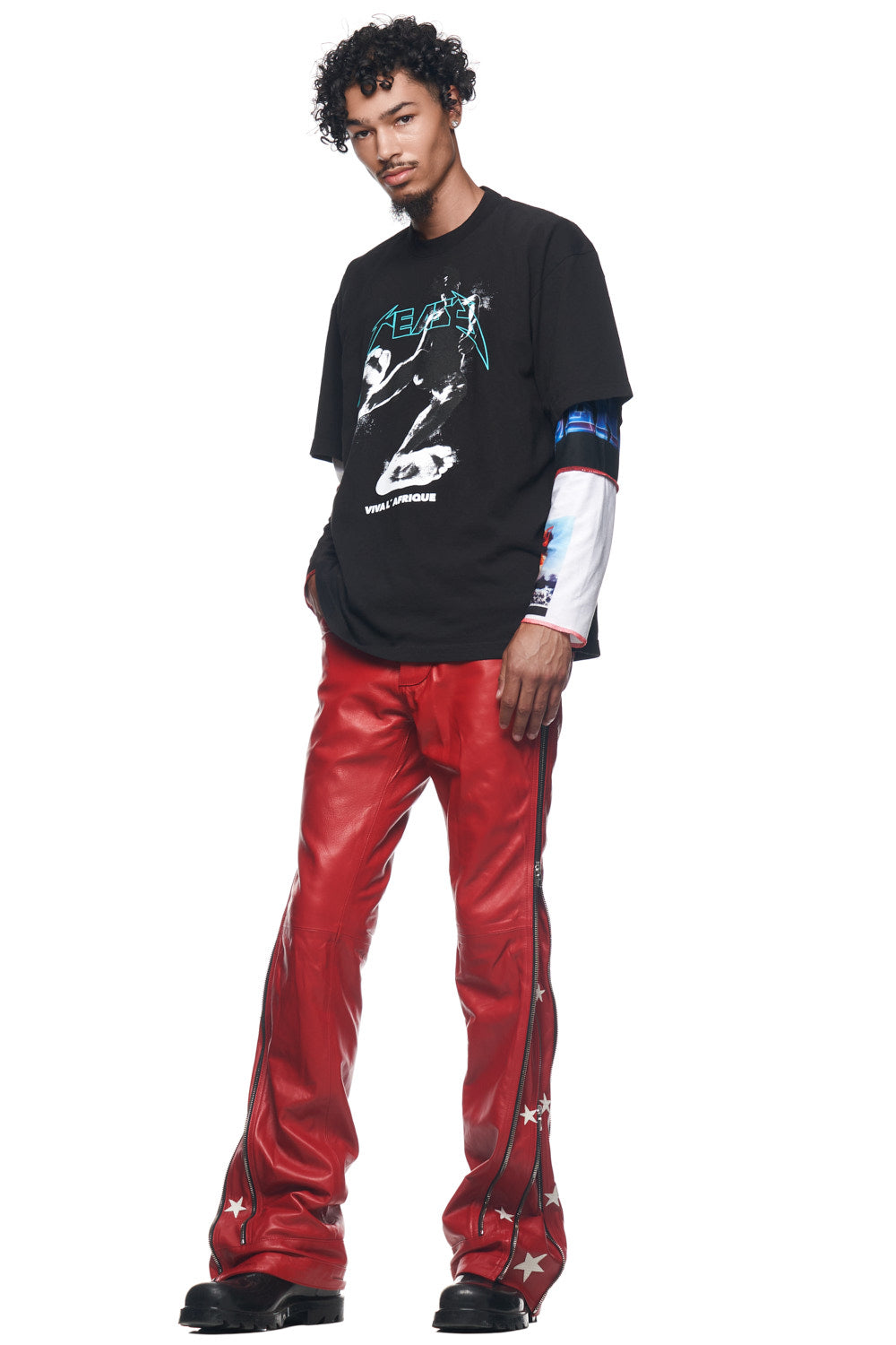 VIVA L'AFRIQUE TEE (BLACK)