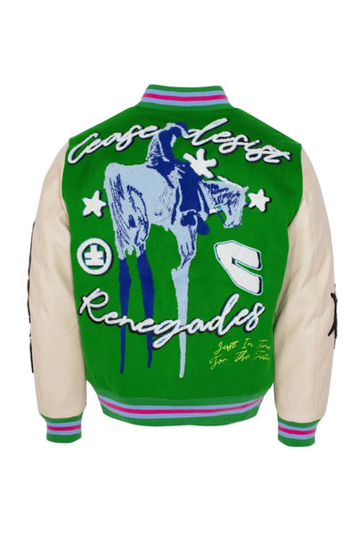 RENEGADES GREEN LETTERMAN JACKET