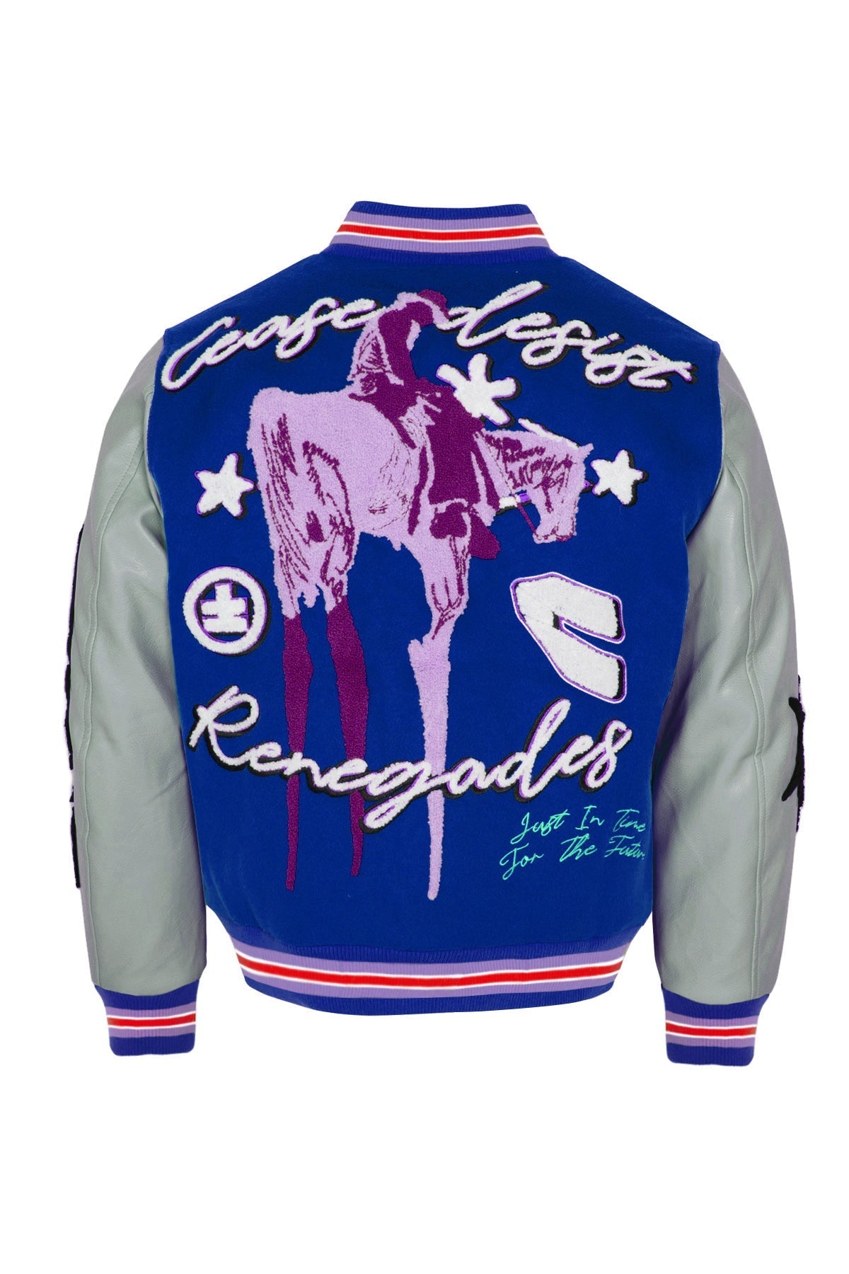 RENEGADES BLUE LETTERMAN JACKET